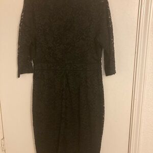 Elegant Black Lace Dress